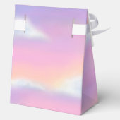 Pastel Rainbow Sky Baby shower Bedankdoosjes (Achterkant)