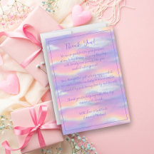 Pastel Rainbow Sky Baby shower