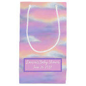Pastel Rainbow Sky Baby shower Klein Cadeauzakje (Voorkant)