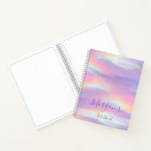 Pastel Rainbow Sky Custom Sketchbook Notitieboek (Binnen)
