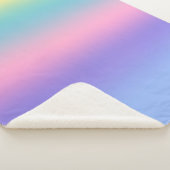 Pastel Rainbow Sky Esthetische Ombre Gradient Chic Sherpa Deken (3/4)