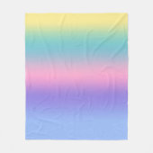 Pastel Rainbow Sky Esthetische Ombre Gradient Fleece Deken (Voorkant)