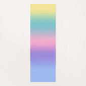 Pastel Rainbow Sky Esthetische Ombre Gradient Yogamat (Voorkant)
