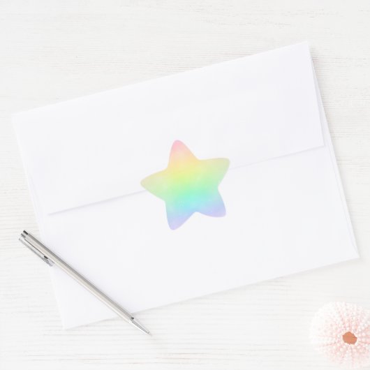 Pastel Rainbow Sky Sticker (Envelop)