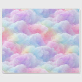 Pastel Rainbow Soft Cloud Blend Abstract Pattern Cadeaupapier (Vlak)