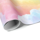 Pastel Rainbow Soft Cloud Blend Abstract Pattern Cadeaupapier (Rol Hoek)