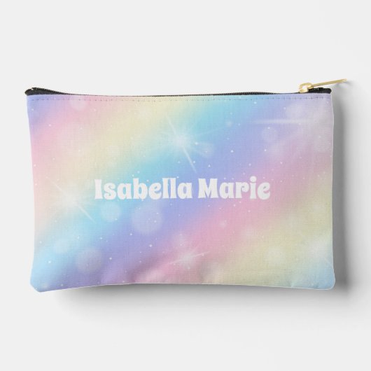 Pastel Rainbow Sparkle gepersonaliseerd Etui (Achterkant)