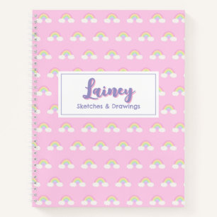 Pastel Rainbow Spiral Notitieboek
