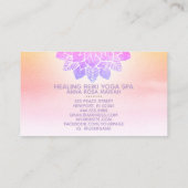 *~* Pastel Rainbow Spiritueel Mandala Yoga Reiki Visitekaartje (Achterkant)