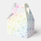 Pastel Rainbow Star-Baby shower Bedankdoosjes (Achterkant)