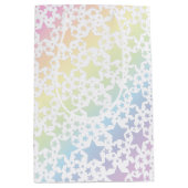 Pastel Rainbow Star-Baby shower Medium Cadeauzakje (Voorkant)
