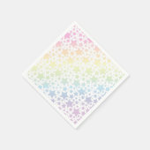 Pastel Rainbow Star-Baby shower Servet (Hoek)