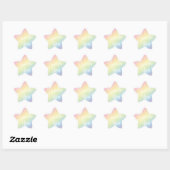 Pastel Rainbow Stars Baby shower Simple Moderne Ster Sticker (Vel)