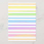 Pastel Rainbow Stripes Abstract Blur Art Design Menu (Voorkant)