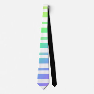 Pastel Rainbow Stripes Abstract Blur Art Design Stropdas