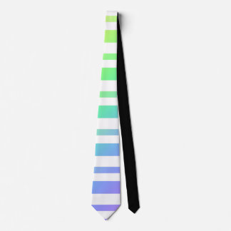 Pastel Rainbow Stripes Abstract Blur Art Design Stropdas