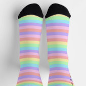 Pastel Rainbow Stripes Decora Style Sokken (Top)