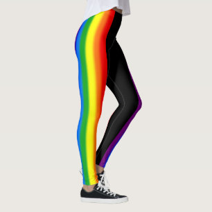 Pastel Rainbow Stripes Gay Pride LGBT-ondersteunin Leggings