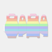 Pastel Rainbow Stripes gunst box Bedankdoosjes (Uitgevouwen)