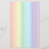 Pastel Rainbow Stripes Pattern Artisan Soap Wrapen (Achterkant)