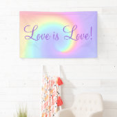 Pastel Rainbow Swirl Lesbian Wedding Spandoek (Insitu)