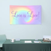 Pastel Rainbow Swirl Lesbian Wedding Spandoek (Beurs)
