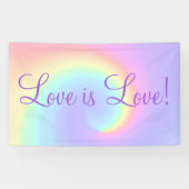 Pastel Rainbow Swirl Lesbian Wedding Spandoek (Horizontaal)