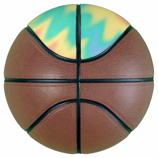 Pastel Rainbow Tie Dye  Basketbal (Rechts)