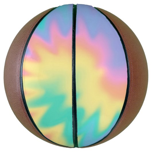 Pastel Rainbow Tie Dye  Basketbal (Verticaal)