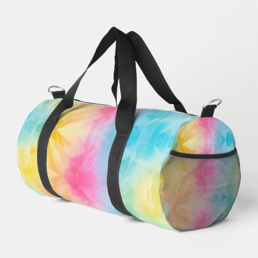 Pastel Rainbow Tie Dye Girls Gear bag Plunjezak (Rechterhoek)