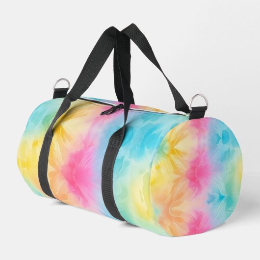 Pastel Rainbow Tie Dye Girls Gear bag Plunjezak (Linkerhoek)
