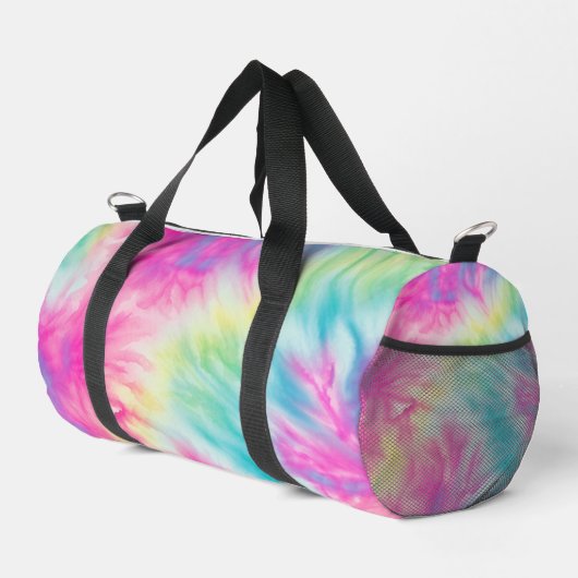 Pastel Rainbow Tie Dye Girls Weekender Plunjezak (Rechterhoek)