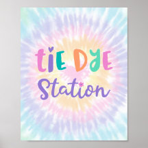 Pastel Rainbow Tie Dye Station