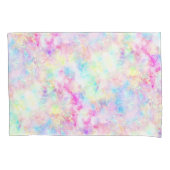 Pastel Rainbow Tie Dye Waterverf Pillow Hoesje Kussensloop (Voorkant-Links)