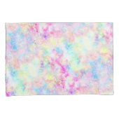 Pastel Rainbow Tie Dye Waterverf Pillow Hoesje Kussensloop (Voorkant-Rechts)