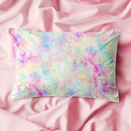 Pastel Rainbow Tie Dye Waterverf Pillow Hoesje Kussensloop