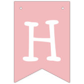 Pastel Rainbow Unicorn Birthday Party Vlaggetjes (Tweede vlag)