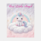 Pastel Rainbow Unicorn Blanket Fleece Deken (Voorkant)