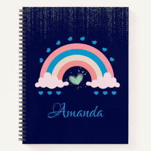 Pastel Rainbow & Unicorn Notitieboek