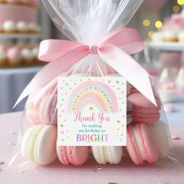 Pastel Rainbow Verjaardag Favoriet Stickers