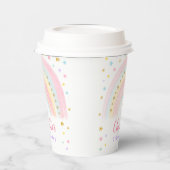Pastel Rainbow Verjaardag Papieren Cups Bekers (Links)