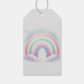 Pastel Rainbow verjaardagsfeestje cadeau Label Cadeaulabel (Achterkant)