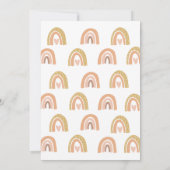 Pastel Rainbow Verjaardagsuitnodiging Kaarten (Achterkant)