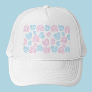 Pastel Rainbow Vibes Trucker Hat Trucker Pet