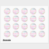 Pastel Rainbow Vibrant Dank u Bestellen Fair Vendo Ronde Sticker (Vel)