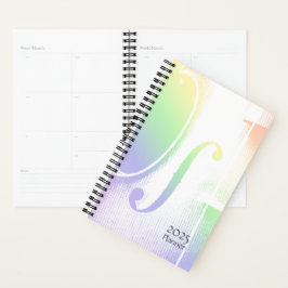 Pastel Rainbow Violin Planner