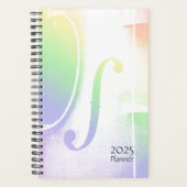 Pastel Rainbow Violin Planner (Voorkant)