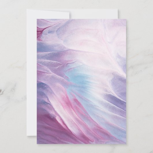 PASTEL RAINBOW WASHED CLOUDS BIRTHDAY KAART (Achterkant)