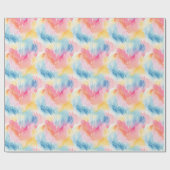 Pastel Rainbow Waterverf Abstract Cadeaupapier (Vlak)