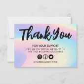 Pastel Rainbow-Waterverf Hartelijk dank voor mediu (Voorkant)